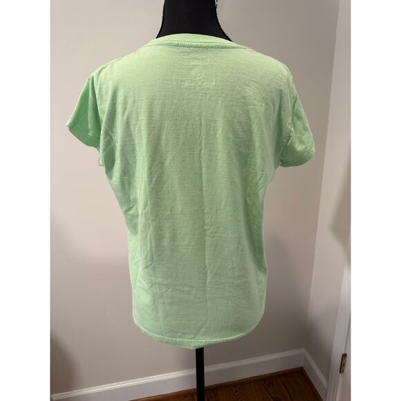 Vintage Mint Green Cuffy's Of Cape Cod Tee with Black Labrador Graphic - Picture 3 of 3